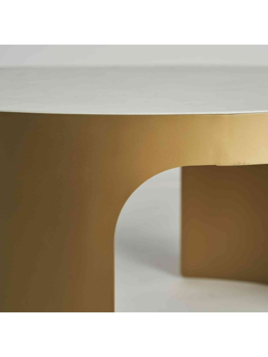 Table basse Dijon métal doré