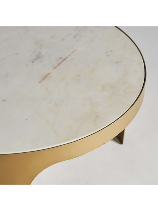 Table basse Dijon métal doré