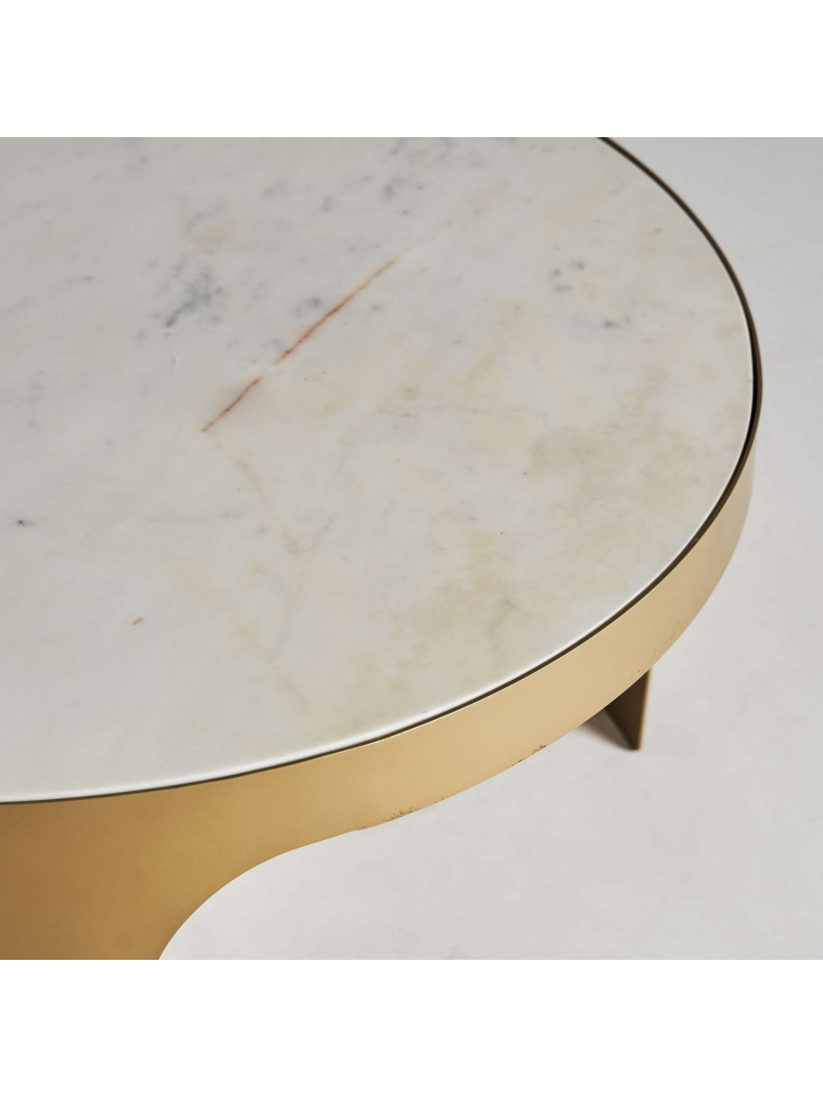 Table basse Dijon métal doré