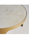 Table basse Dijon métal doré