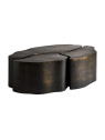 Table basse Tille laiton noir et doré Table basse Tille laiton noir et doré