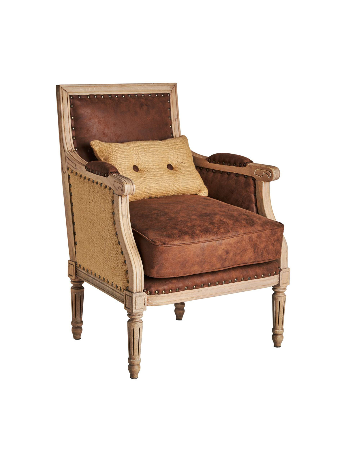 Fauteuil Sampzon en bois de manguier