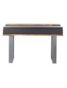 Console en bois de manguier noir et gris Console en bois de manguier noir et gris