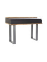 Console en bois de manguier noir et gris Console en bois de manguier noir et gris