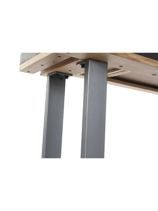 Console en bois de manguier noir et gris Console en bois de manguier noir et gris