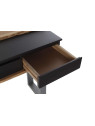 Console en bois de manguier noir et gris Console en bois de manguier noir et gris