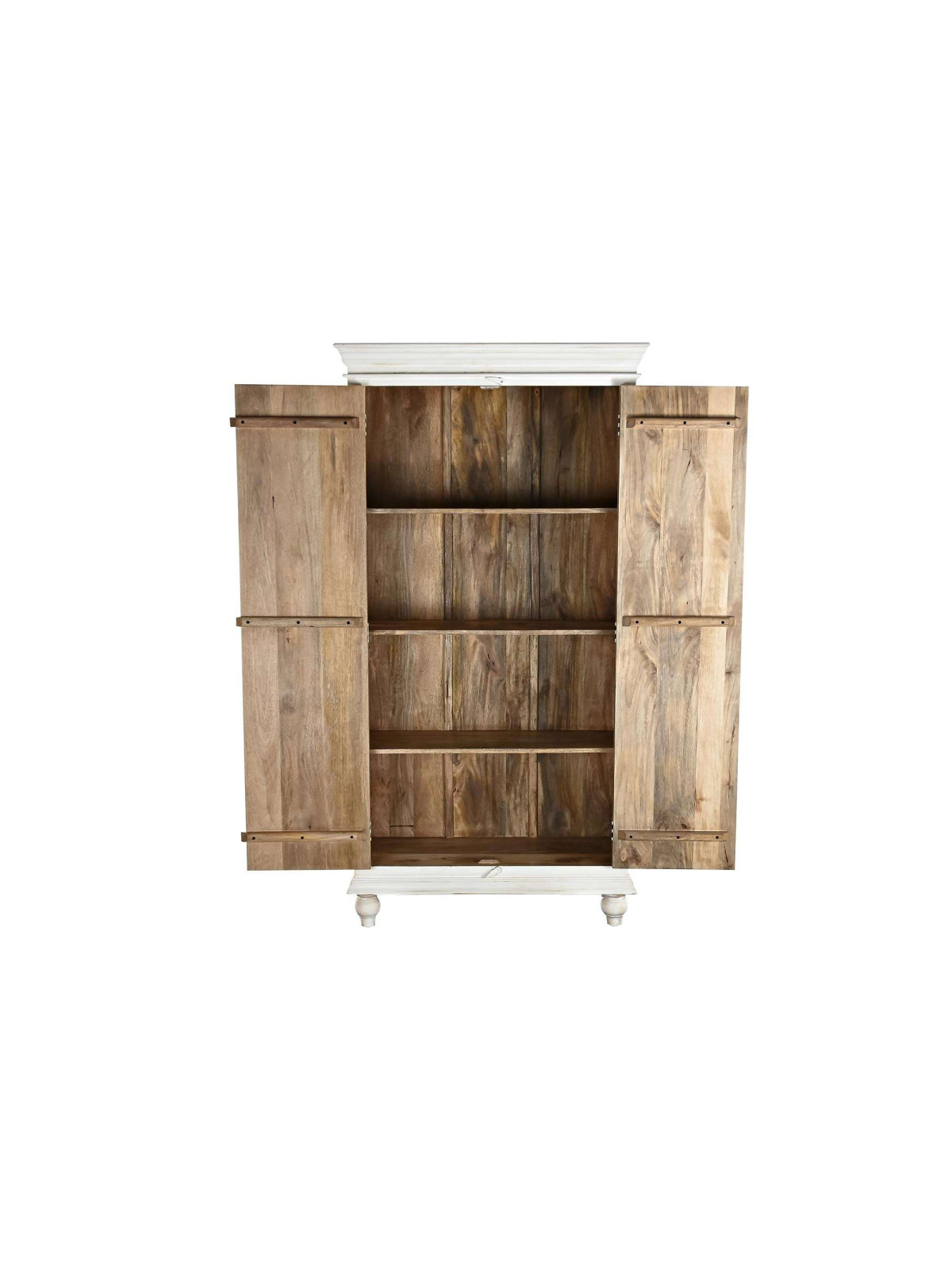 Armoire orientale en bois de manguier patiné