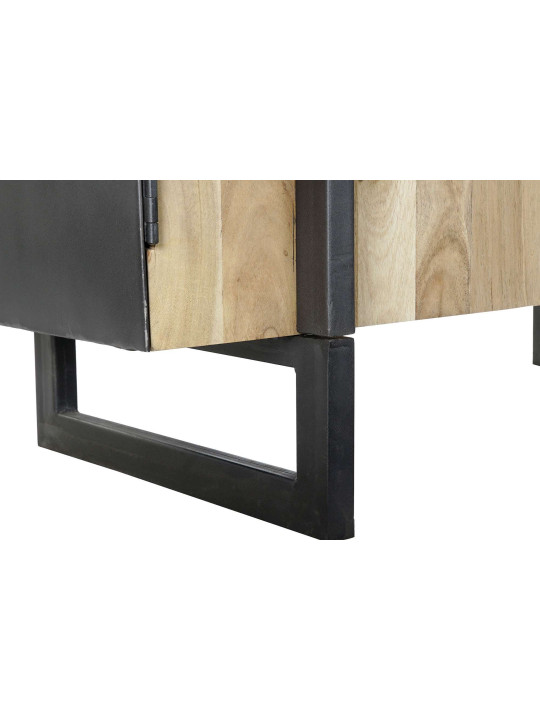 Armoire en bois d'acacia et métal noir Armoire en bois d'acacia et métal noir