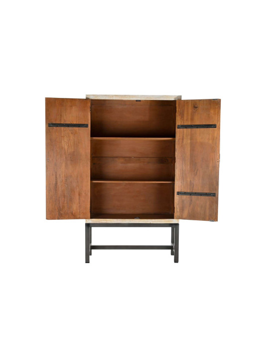 Armoire en bois de manguier blanc vieilli Armoire en bois de manguier blanc vieilli