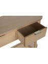 Console Aitana en bois de paulownia et rotin