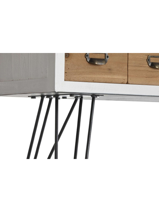 Console blanche 6 tiroirs Console blanche 6 tiroirs