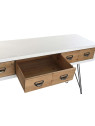 Console blanche 6 tiroirs Console blanche 6 tiroirs
