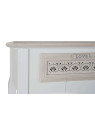 Console romantique en bois blanc Console romantique en bois blanc