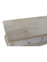 Console fleur en bois patiné