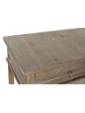 Bureau en bois patiné et métal noir Bureau en bois patiné et métal noir