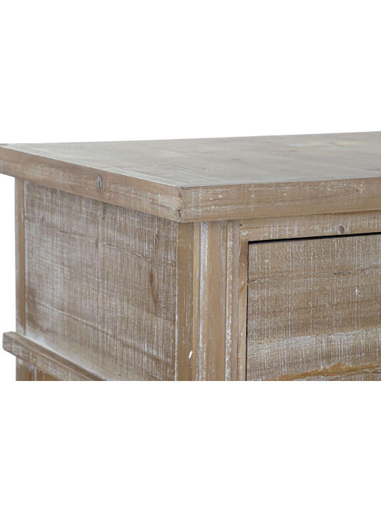 Bureau en bois patiné et métal noir Bureau en bois patiné et métal noir