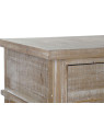 Bureau en bois patiné et métal noir Bureau en bois patiné et métal noir