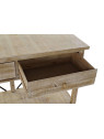 Bureau en bois patiné et métal noir Bureau en bois patiné et métal noir