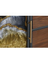 Meuble tv effet marbré en bois et verre Meuble tv effet marbré en bois et verre