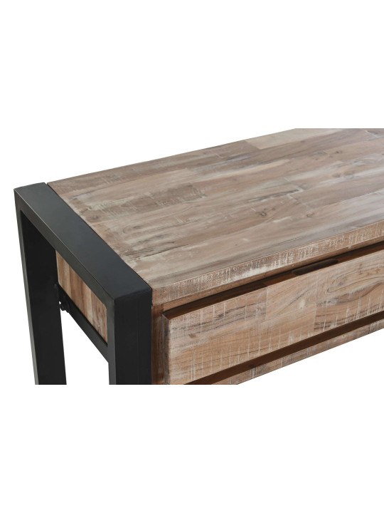 Console en bois d'acacia et métal Console en bois d'acacia et métal