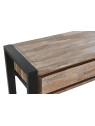 Console en bois d'acacia et métal Console en bois d'acacia et métal