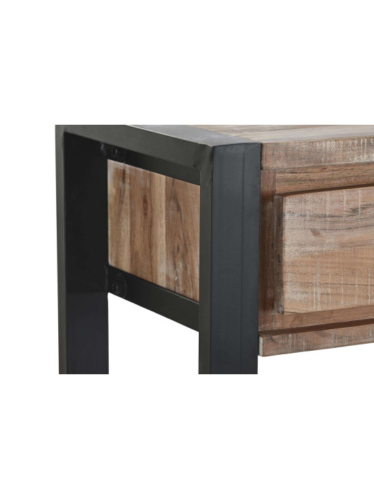 Console en bois d'acacia et métal Console en bois d'acacia et métal