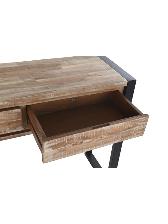 Console en bois d'acacia et métal Console en bois d'acacia et métal