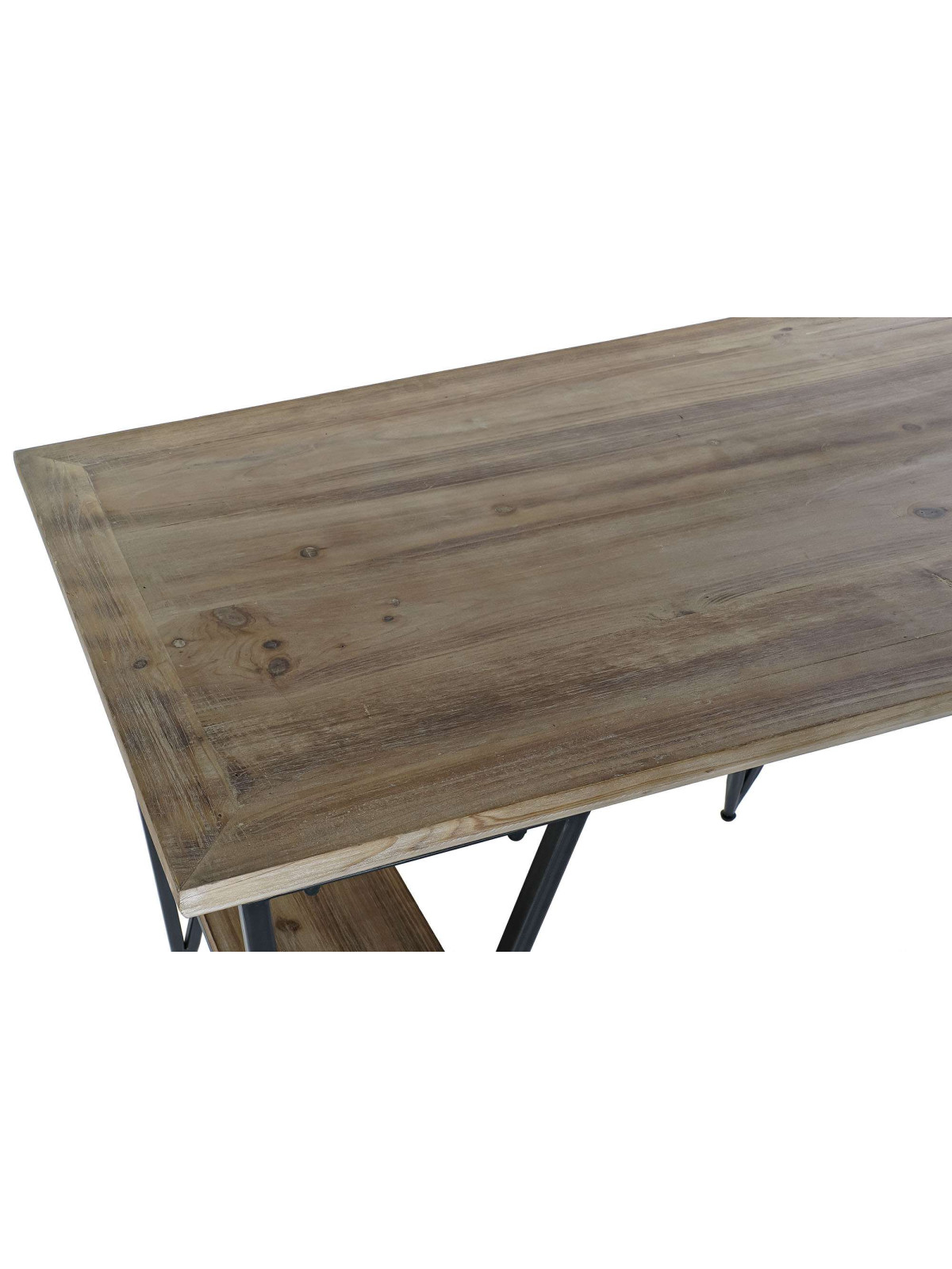 Table à manger ovale en bois et métal 160 cm BURGOS