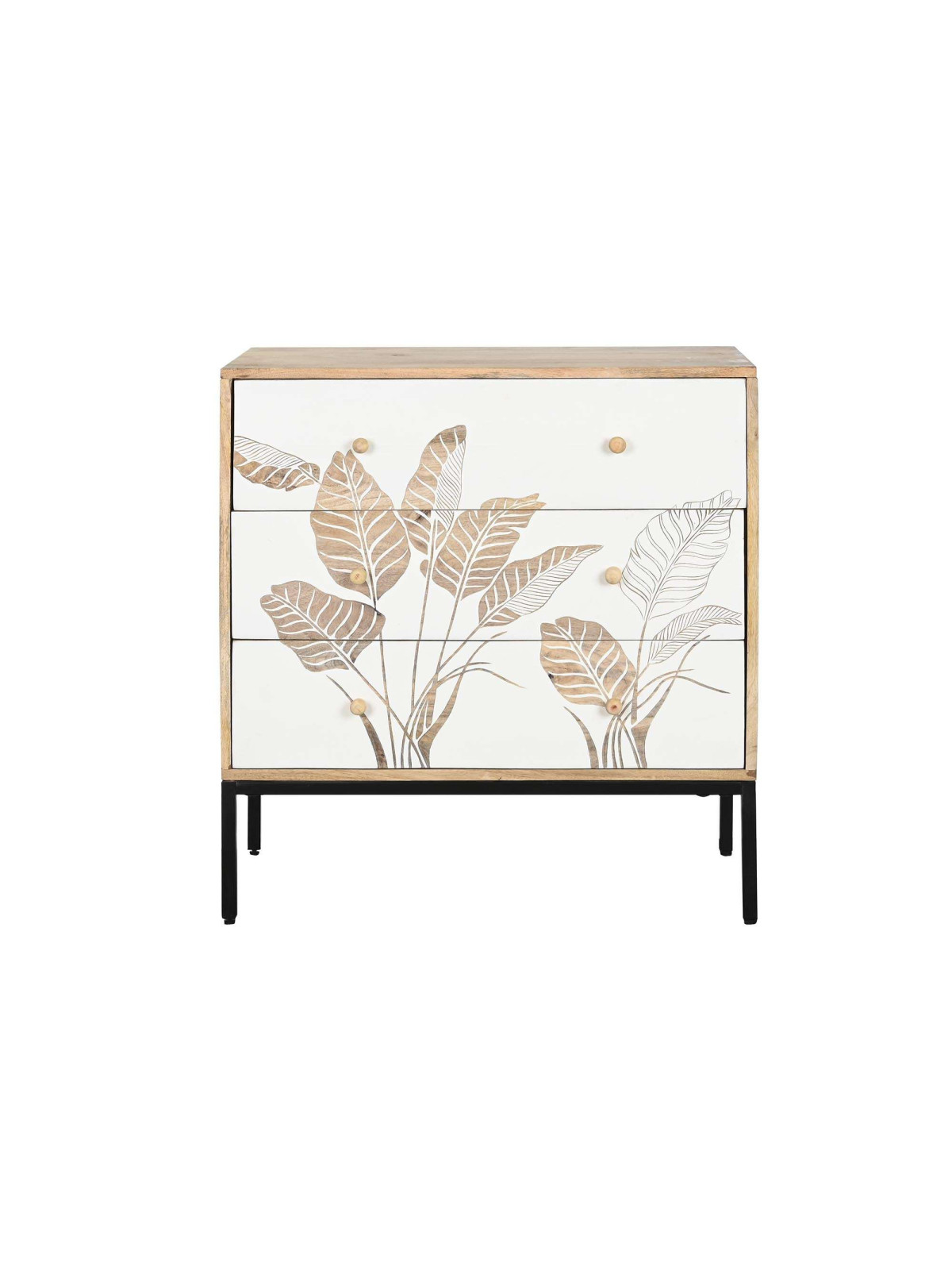 Commode Perelada feuille blanche