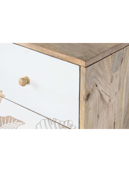 Commode Perelada feuille blanche