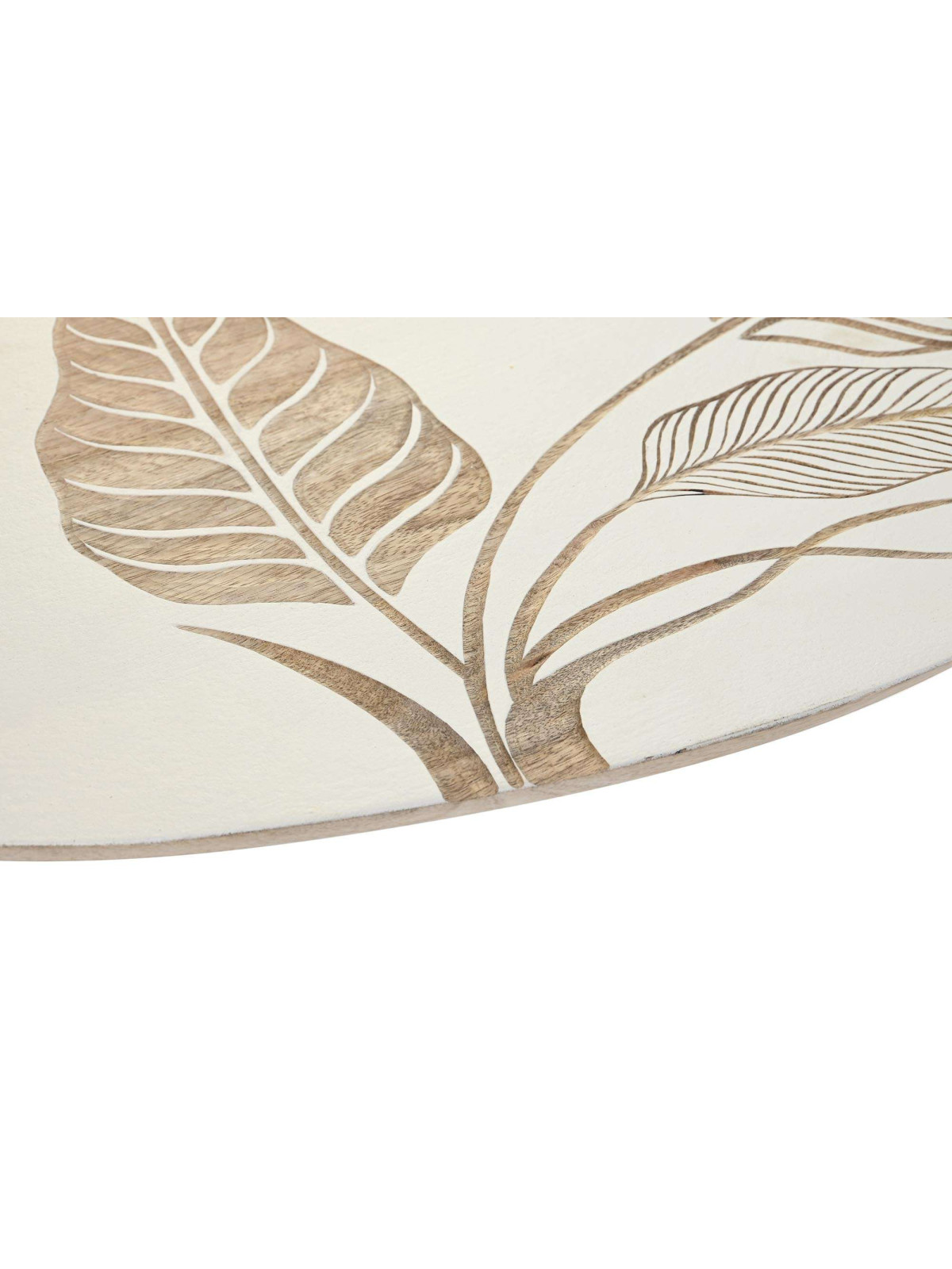 Table basse Perelada feuille blanche