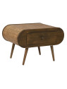 Table de chevet en bois et cannage en rotin Table de chevet en bois et cannage en rotin