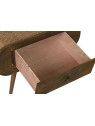 Table de chevet en bois et cannage en rotin Table de chevet en bois et cannage en rotin