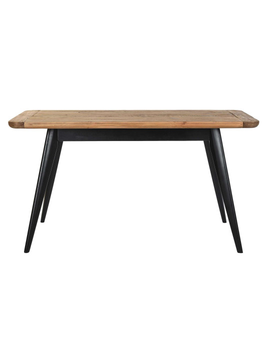 Table à manger naturel en bois recyclé Table à manger naturel en bois recyclé