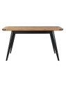 Table à manger naturel en bois recyclé Table à manger naturel en bois recyclé