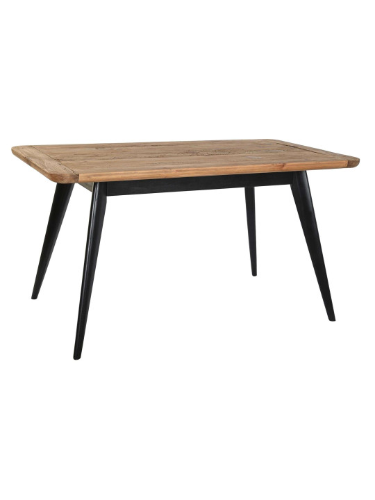 Table à manger naturel en bois recyclé Table à manger naturel en bois recyclé