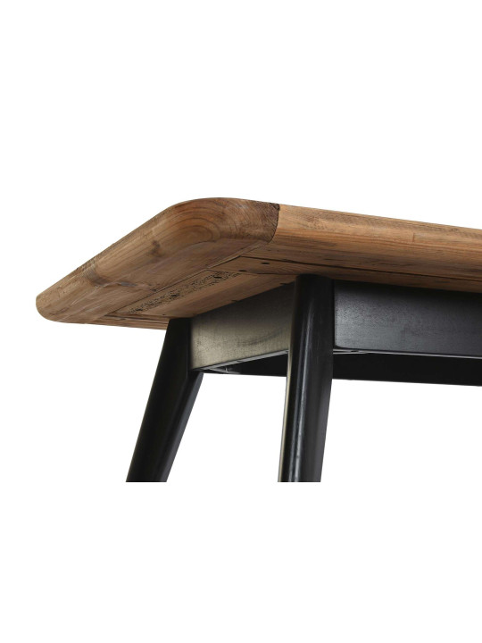 Table à manger naturel en bois recyclé Table à manger naturel en bois recyclé