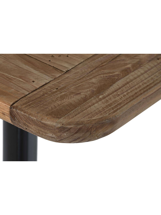 Table à manger naturel en bois recyclé Table à manger naturel en bois recyclé