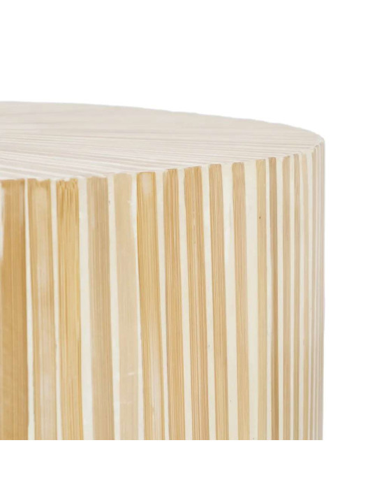 Table basse en bois de bambou beige Table basse en bois de bambou beige