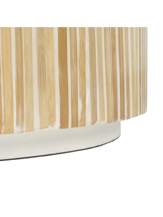 Table basse en bois de bambou beige Table basse en bois de bambou beige