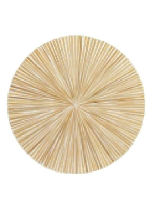 Table basse en bois de bambou beige Table basse en bois de bambou beige