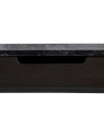 Console en marbre noir et bois Console en marbre noir et bois