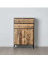 Armoire Viggo métal noir et bois Armoire Viggo métal noir et bois