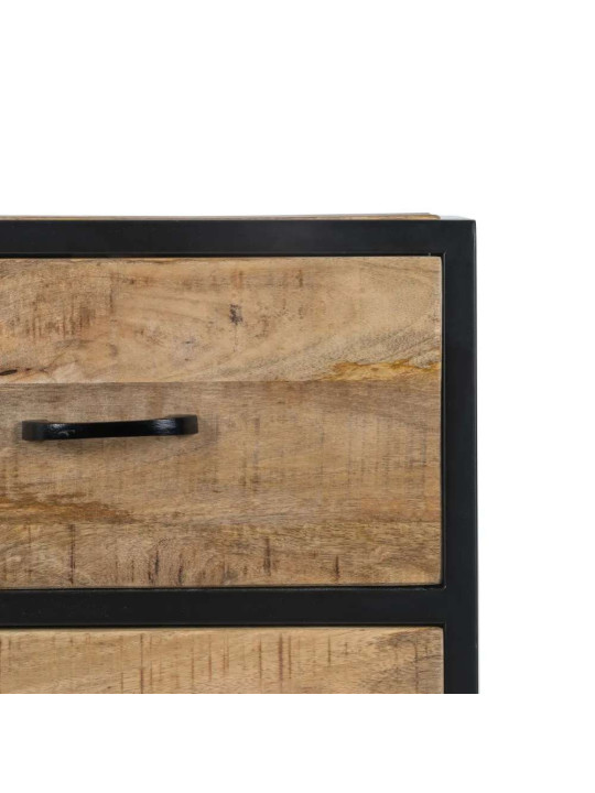Armoire Viggo métal noir et bois Armoire Viggo métal noir et bois