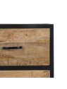 Armoire Viggo métal noir et bois Armoire Viggo métal noir et bois