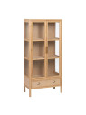Vitrine 2 portes en bois et cannage Vitrine 2 portes en bois et cannage