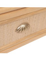 Vitrine 2 portes en bois et cannage Vitrine 2 portes en bois et cannage