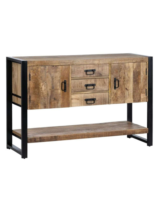 Buffet Viggo métal noir et bois de manguier Buffet Viggo métal noir et bois de manguier