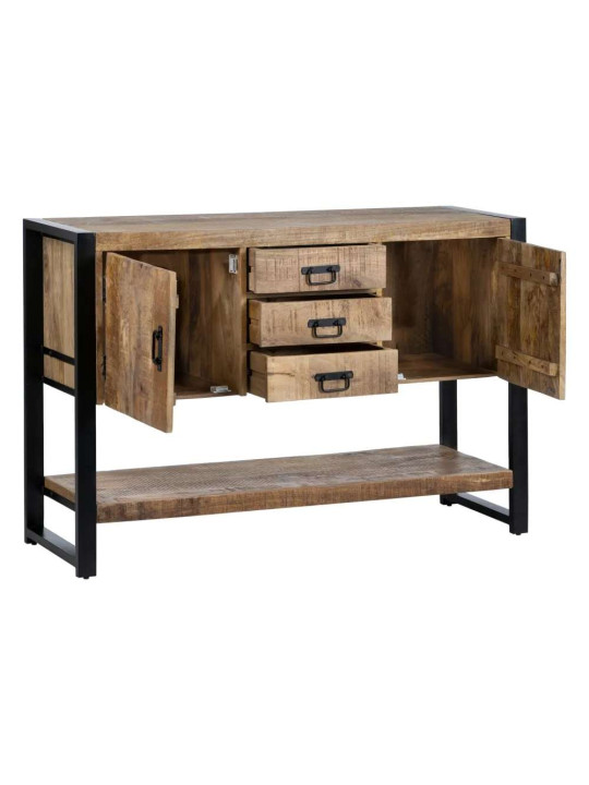Buffet Viggo métal noir et bois de manguier Buffet Viggo métal noir et bois de manguier