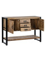 Buffet Viggo métal noir et bois de manguier Buffet Viggo métal noir et bois de manguier